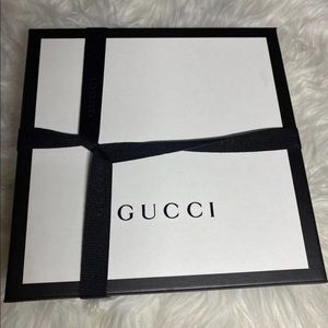 Leather belt with Double G buckle